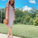 Large Brown Heather T-shirt Pocket Dress