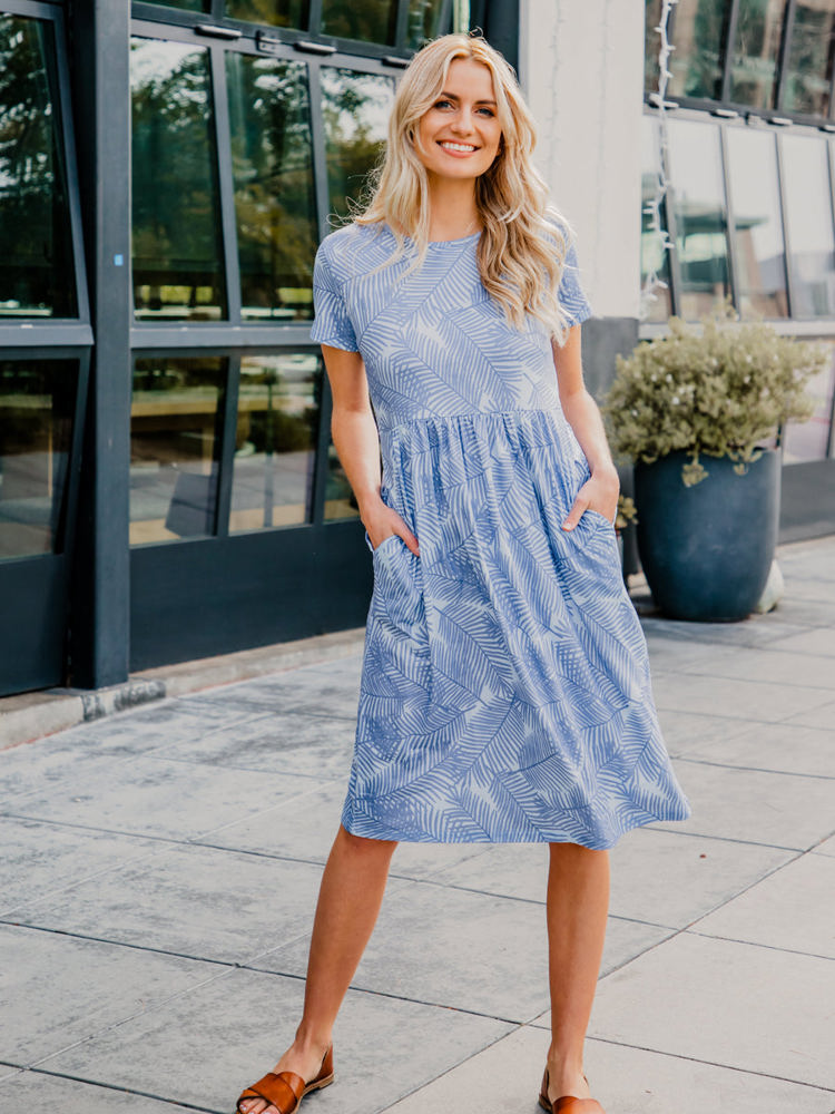 Palm Print Corryn Dress