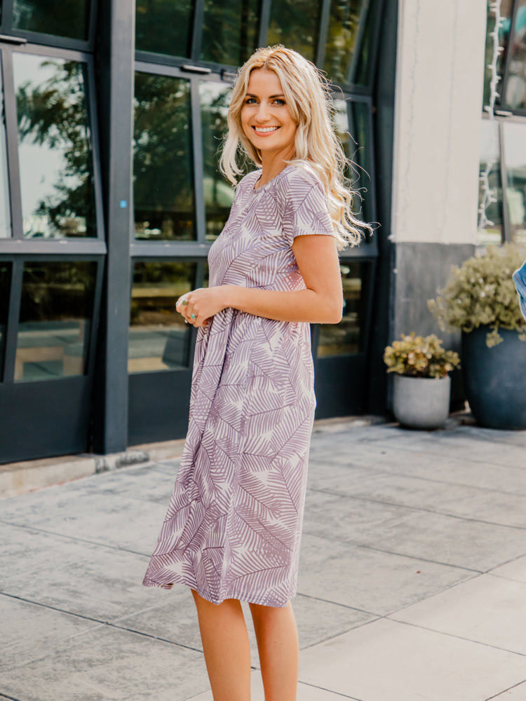 Palm Print Corryn Dress