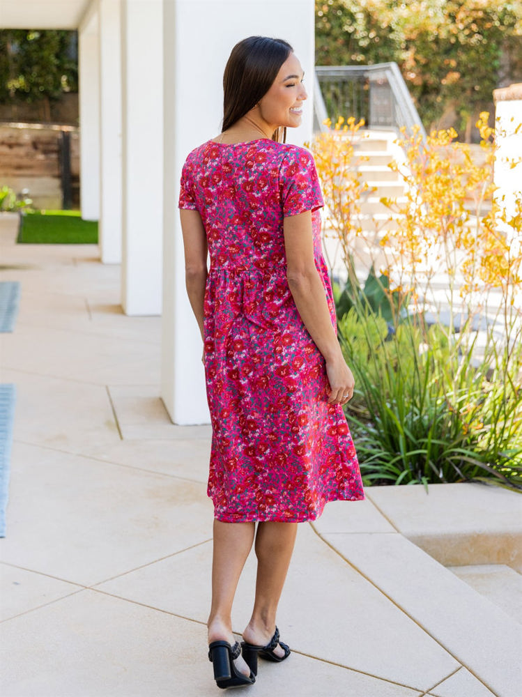 Bold Floral Pocket Penelope Dress