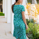 Large Green Floral Bold Floral Pocket Penelope Dress