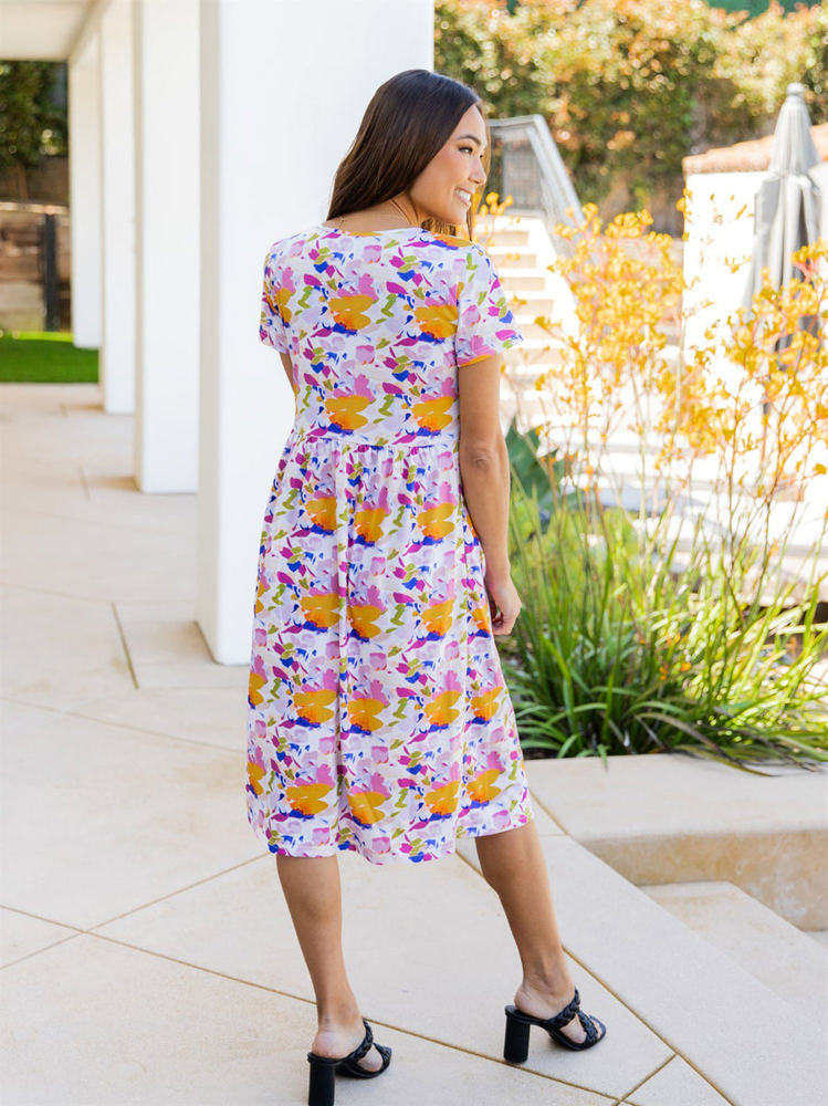 Bold Floral Pocket Penelope Dress