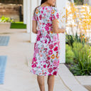 Large Large Pink Floral Bold Floral Pocket Penelope Dress