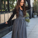 Small Charcoal The Jill Jumper Dress