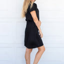 Large Black Cinched Waist Kolbie Dress