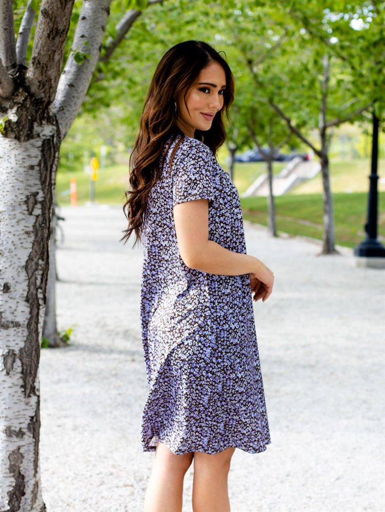 Floral Heather T-shirt Pocket Dress