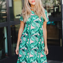  Tropical Pocket Tee Dress