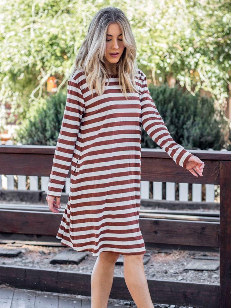 Long Sleeve Striped Jamey Dress