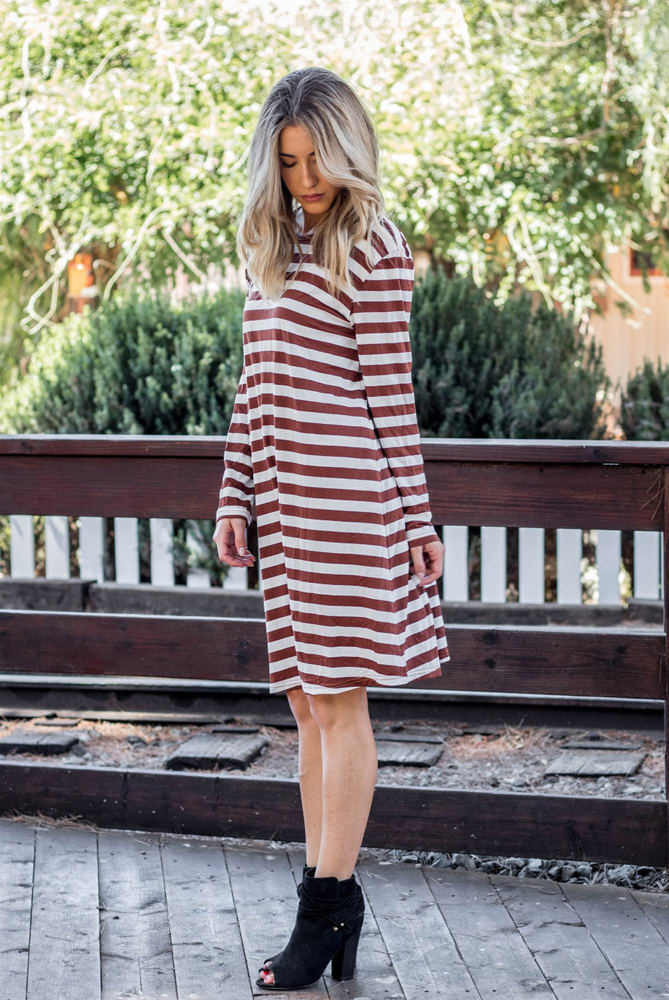 Long Sleeve Striped Jamey Dress