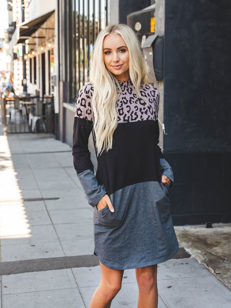 Hooded Long Sleeve Evalee Dress