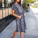 Small Black Python Pocket Kai Dress