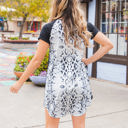 Large White Python Print Patterned Back Makayla Dress