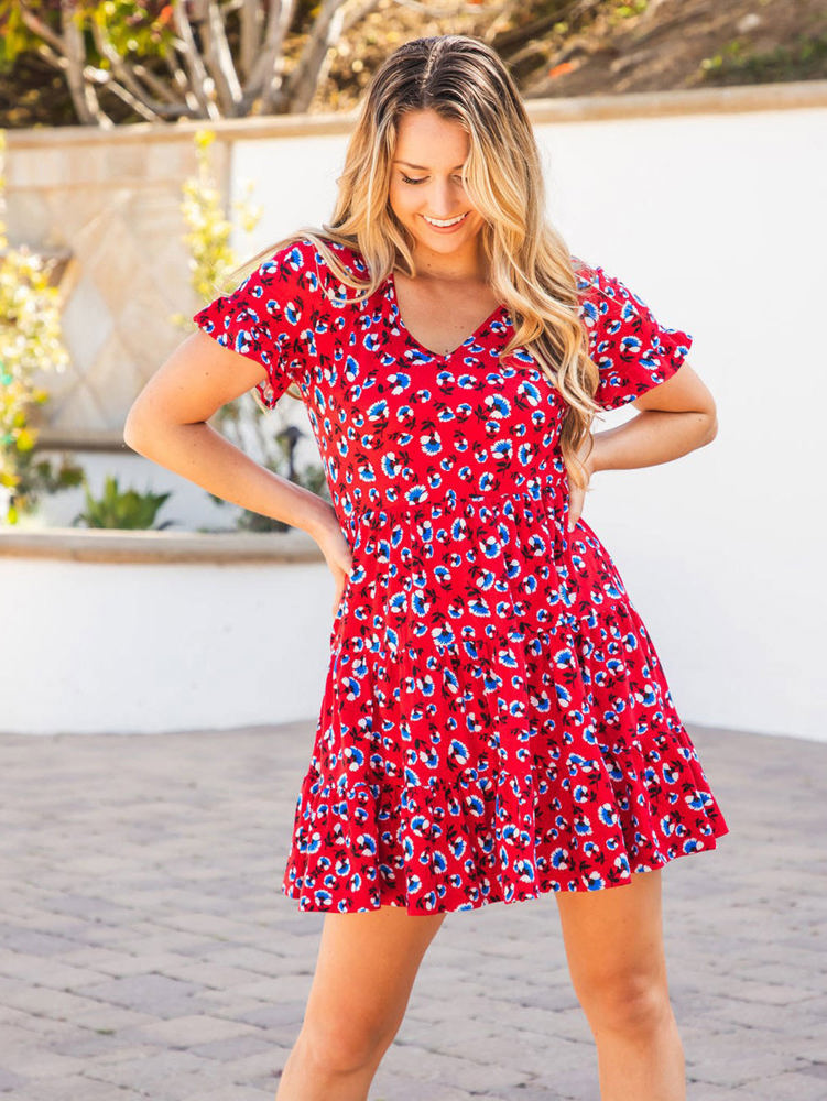 Tiered Melanie Swing Dress