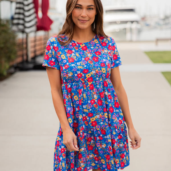 Floral Tiered Babydoll Dress