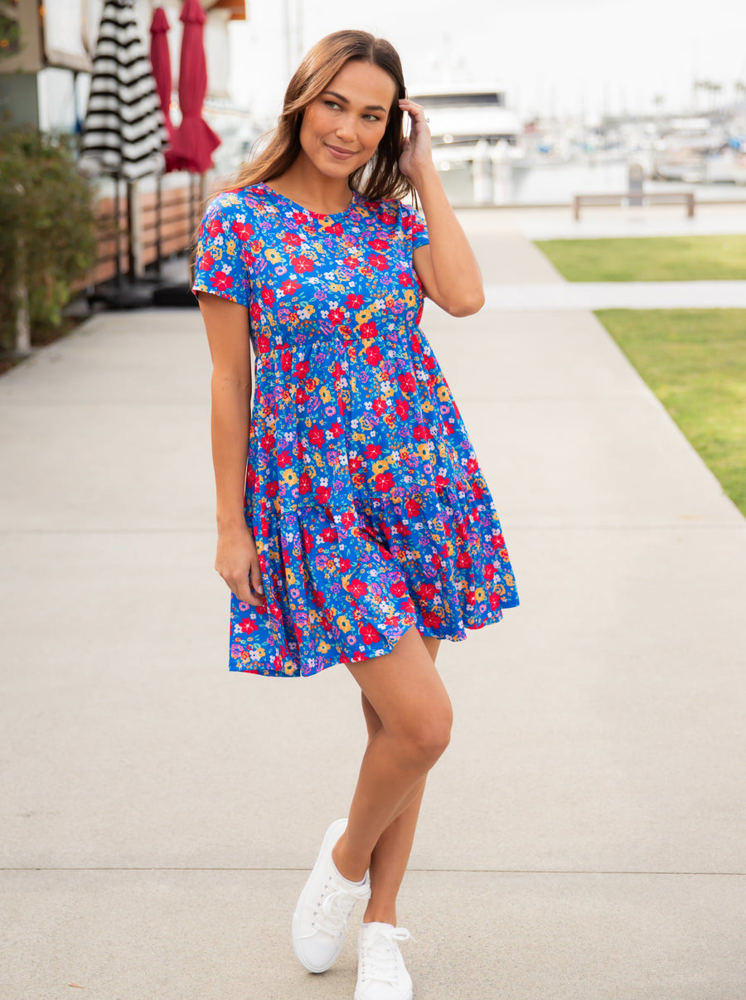 Floral Tiered Babydoll Dress