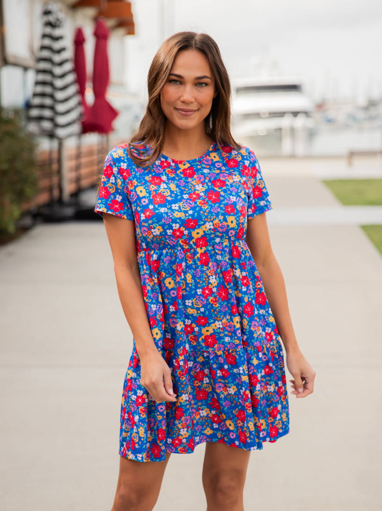 Floral Tiered Babydoll Dress