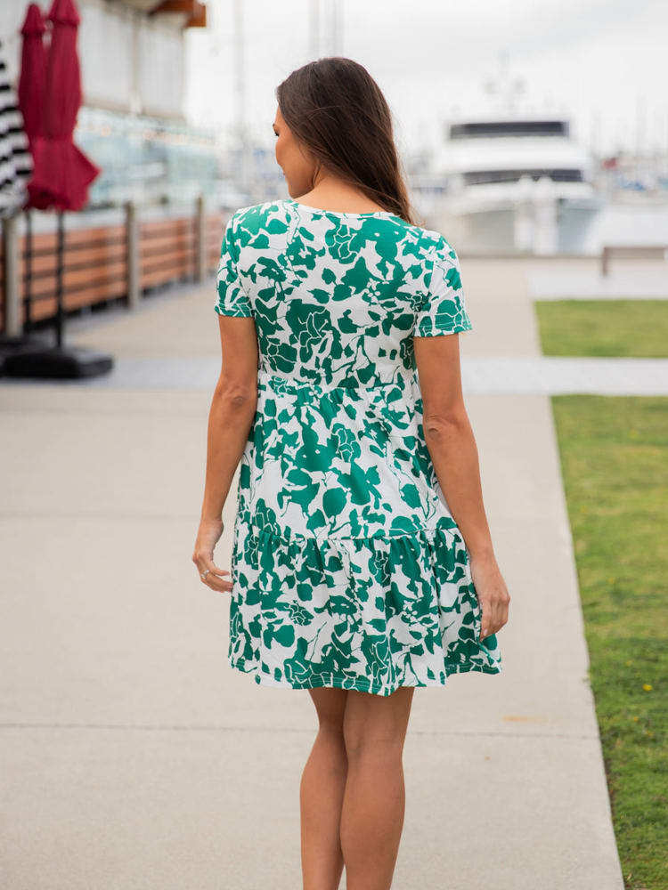 Floral Tiered Babydoll Dress