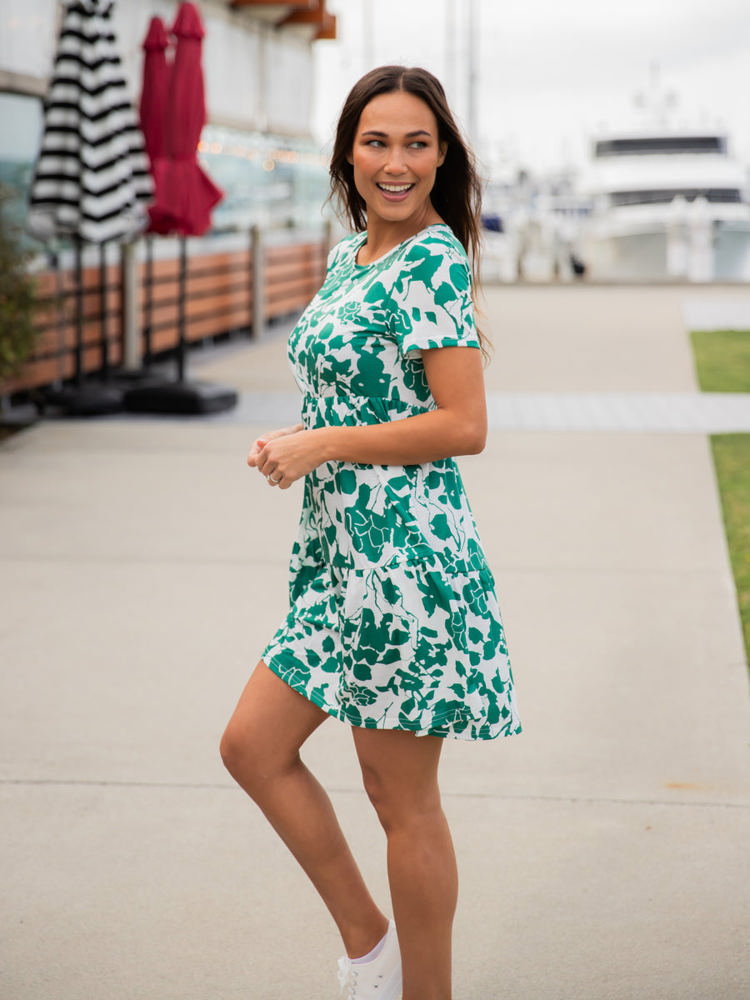 Floral Tiered Babydoll Dress