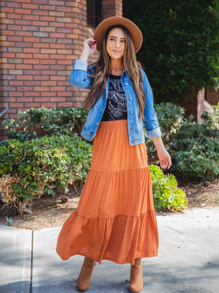 Tired Celeste Maxi Skirt