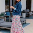 Large Multicolor Floral Kendall Maxi Skirt