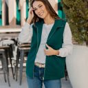  Textured Zip Up Vest