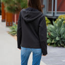 Black Medium Quilted Zipper Hoodie