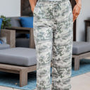 Large Camo Green Patterned Emmy Pants