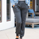 Small Charcoal Cuffed Jogger Pocket Maeve Pants