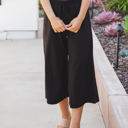 Large Black Dove Gaucho Pants