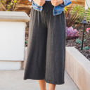 Large Charcoal Dove Gaucho Pants