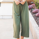 Large Olive Dove Gaucho Pants