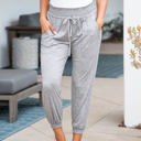 Medium Gray Smocked Top Pocket Jogger Kallah Pants