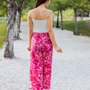 Medium Floral Pink Patterned Leanne Pants