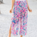XL Watercolor Pink Patterned Leanne Pants