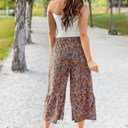 Large Floral Blue Floral Callen Flare Pants