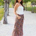 Small Floral Blue Floral Callen Flare Pants