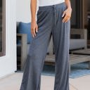 Large Charcoal Wide Leg Shayne Pants