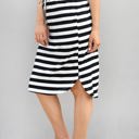 Large Black Thick Stripe Weekend Skirt