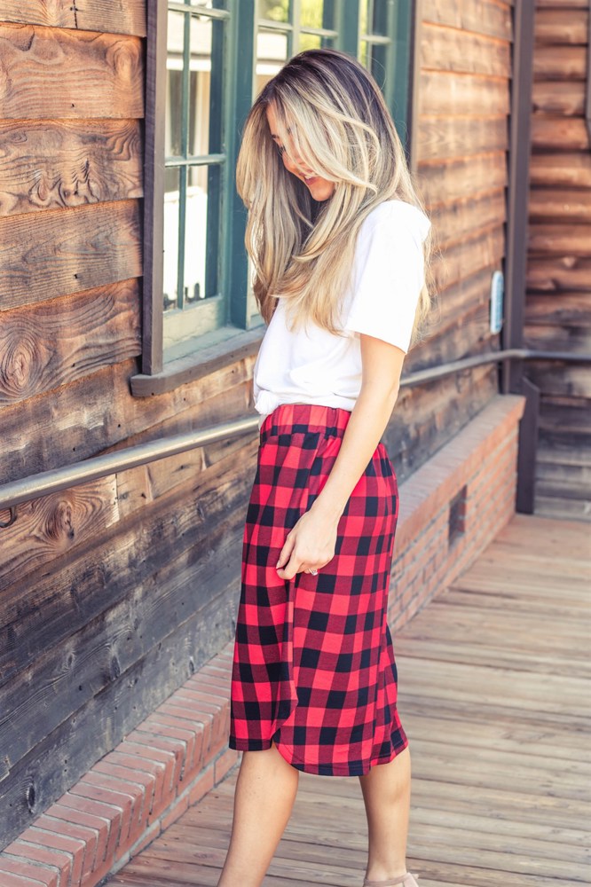 Buffalo Plaid Weekend Skirt