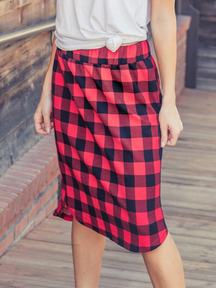 Buffalo Plaid Weekend Skirt