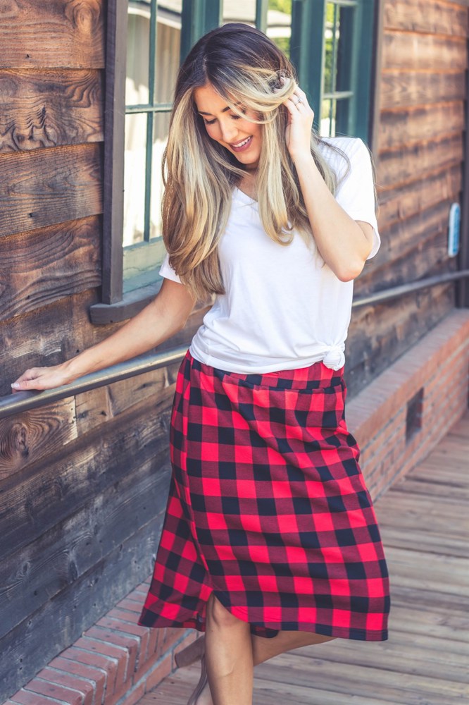 Buffalo Plaid Weekend Skirt