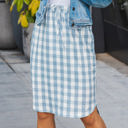 Large Blue Gingham Weekend Skirt