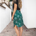 Large Green Floral Small Print Indy Weekend Skirt