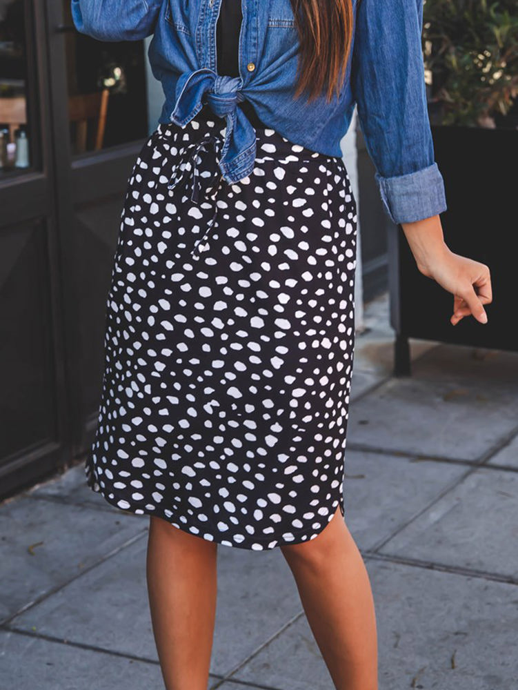 Polka Dot Iris Weekend Skirt