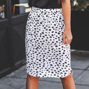 Large White Polka Dot Iris Weekend Skirt