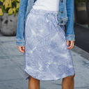  Palm Print Weekend Skirt