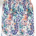 Medium Watercolor Green Blue Abstract Patterned Delaney Weekend Skirt