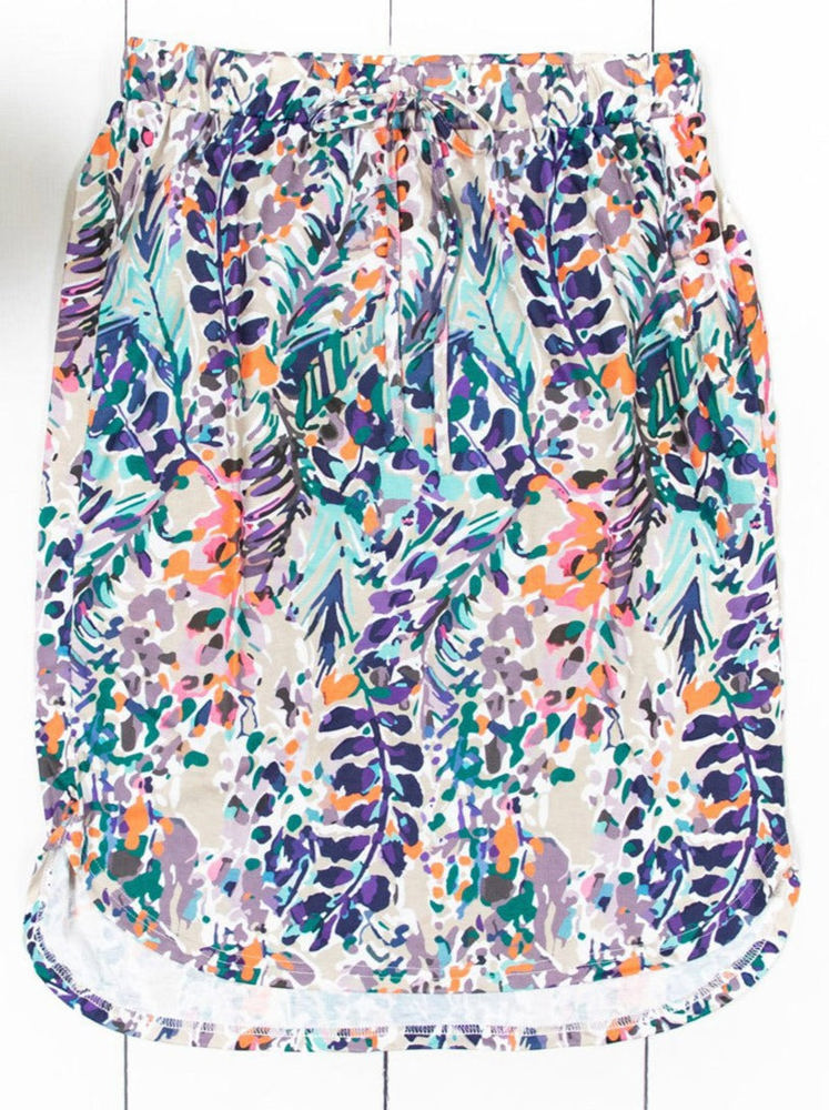 Abstract Patterned Delaney Weekend Skirt