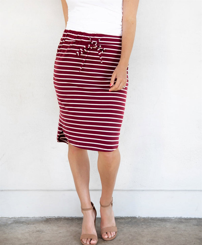 Stripe Sofie Weekend Skirt