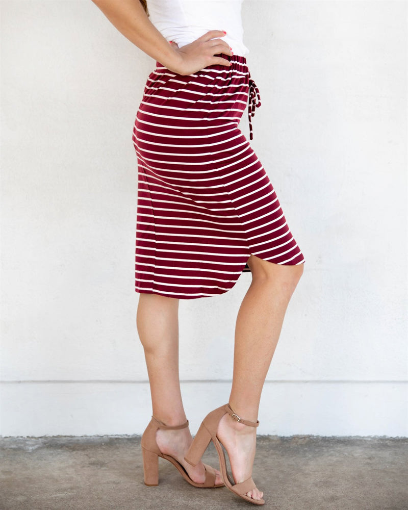 Stripe Sofie Weekend Skirt